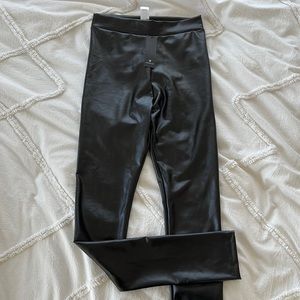Lulus Black Vegan Leather Leggings